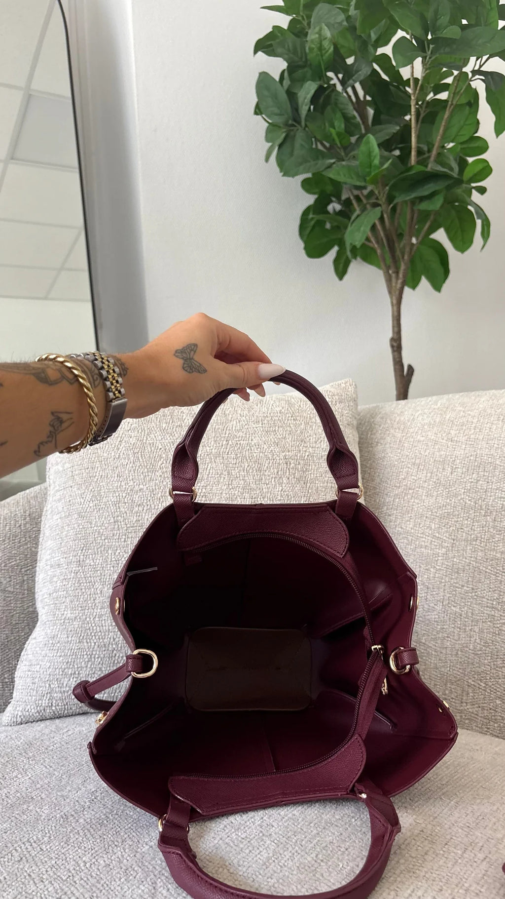 ALMA BAG - BURGUNDY